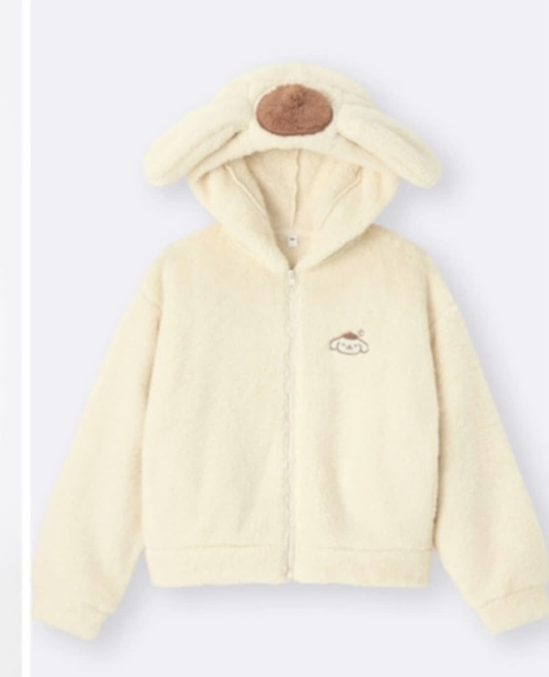 지유 GU 산리오 폼폼푸린 플리스 후드집업 상품이미지1