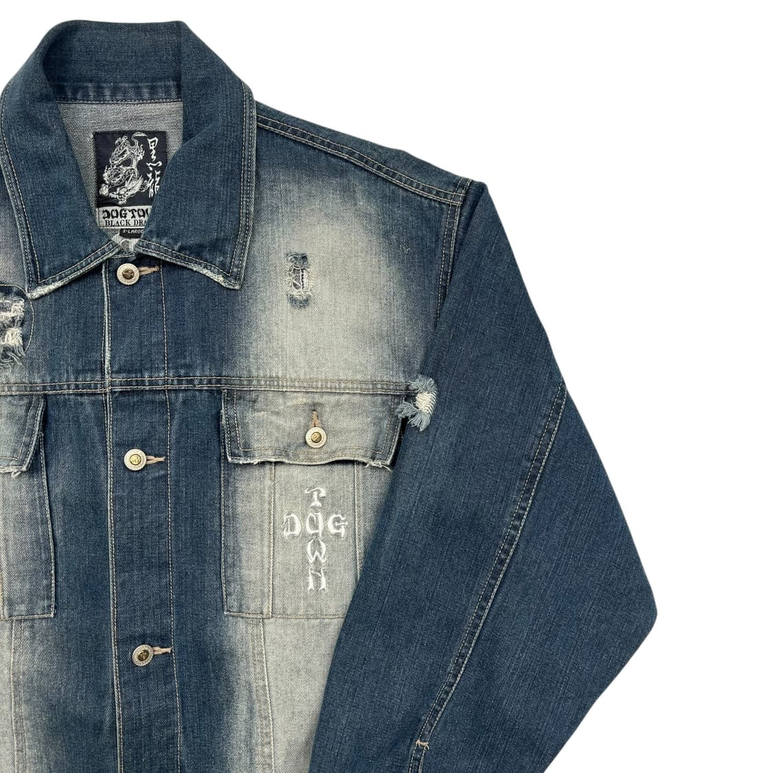 도그타운 블랙 드래곤 그런지 데님 자켓 XL 상품이미지5