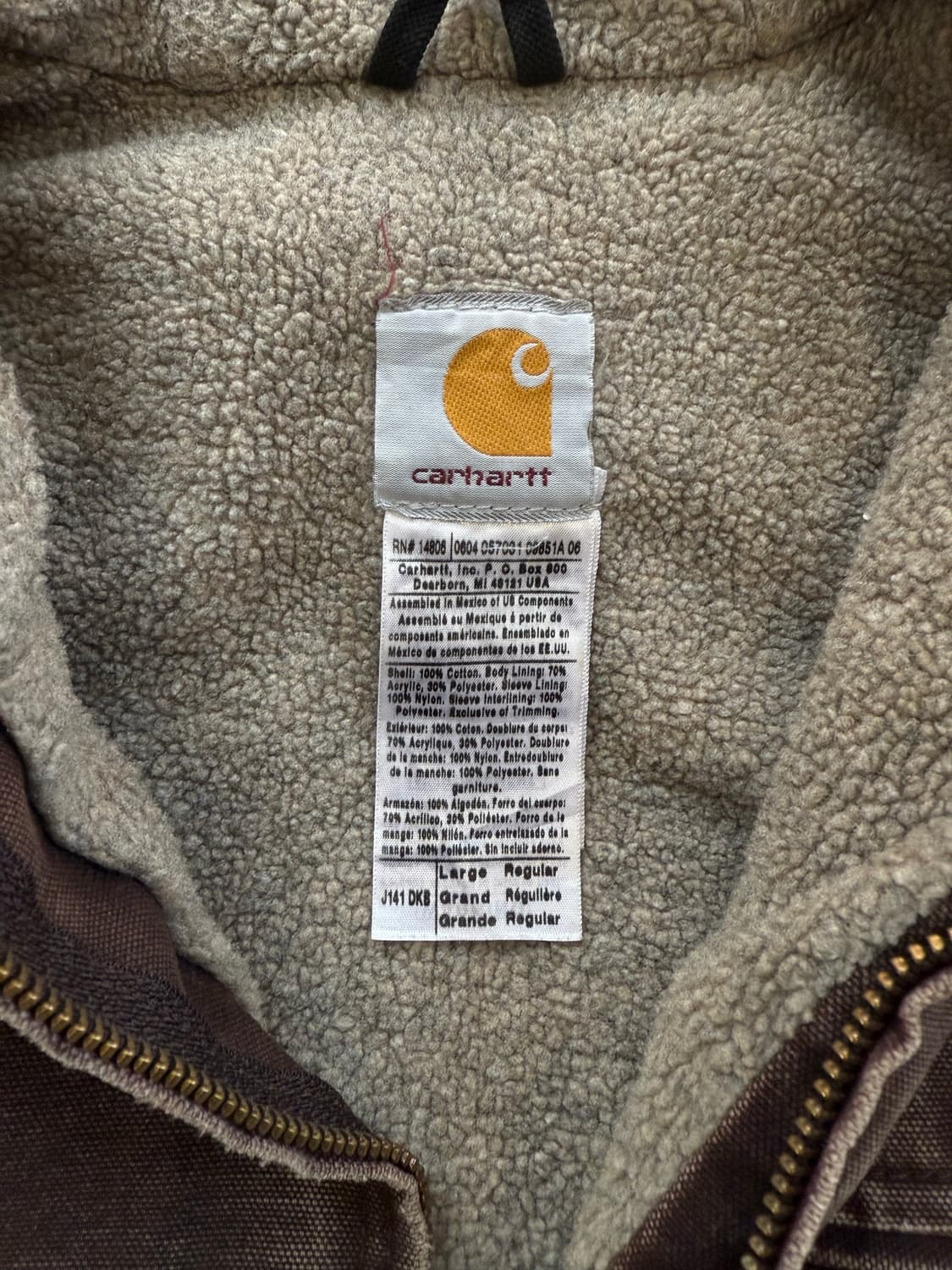 칼하트 J141 브라운 시에라 액티브 후드자켓 상품이미지6