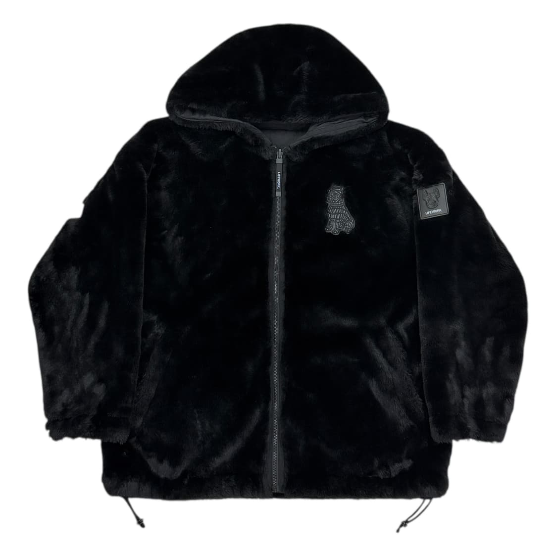 라이프워크 밍스타 퀄팅 리버서블 양면 자켓 블랙 S 상품이미지1