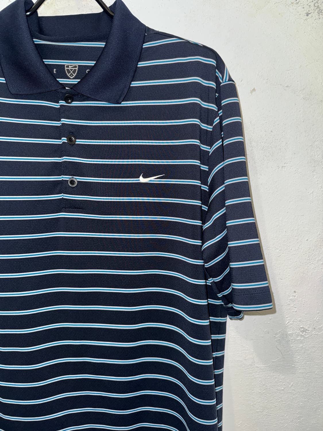 나이키 네이비 스트라이프 반팔카라티(100) 상품이미지3