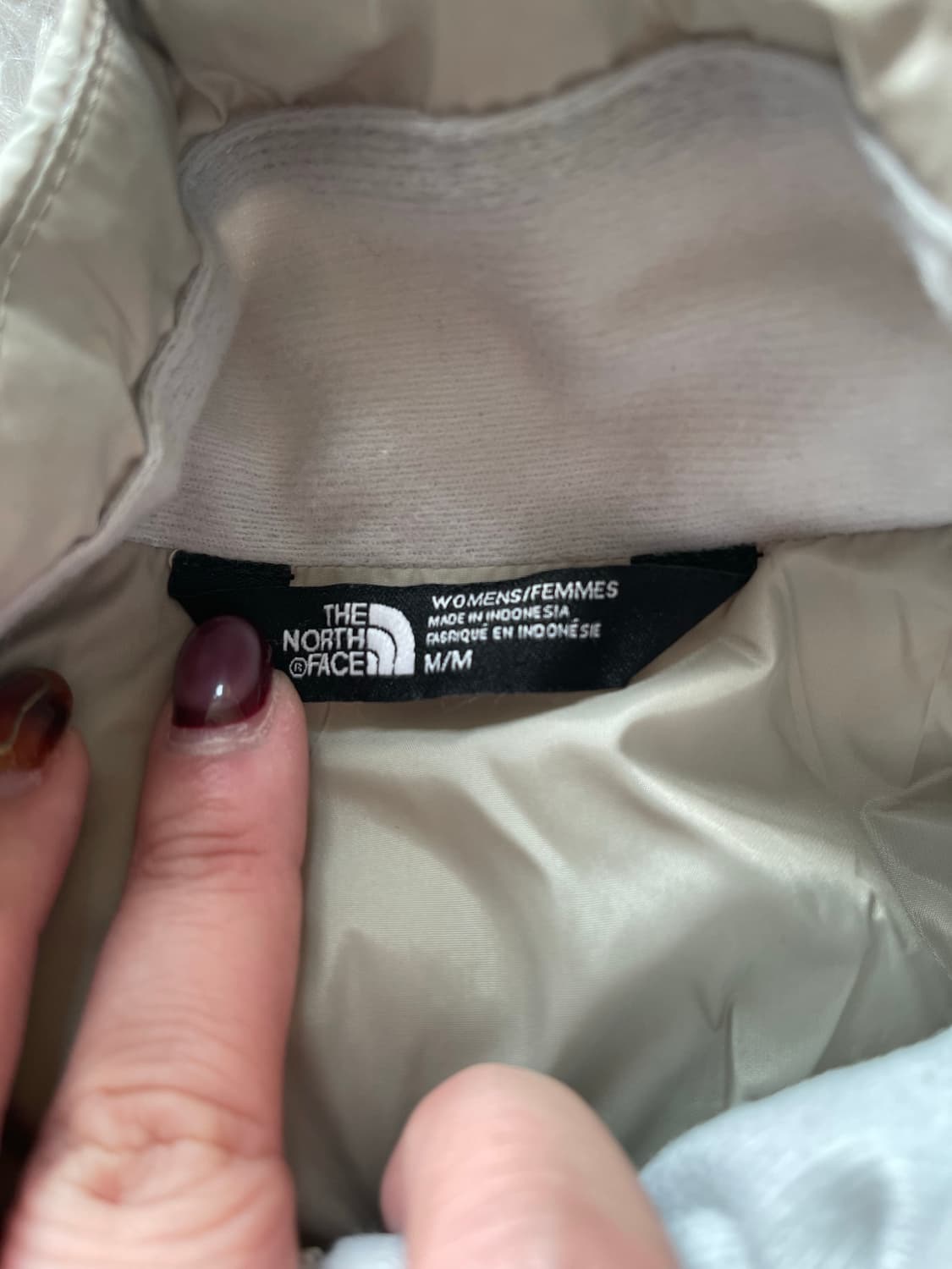 노스페이스 다이아몬드 퀼팅 자켓 아이보리 상품이미지3