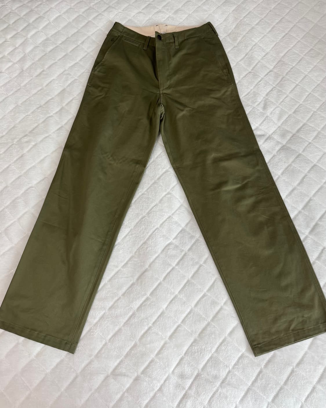 Uniform Bridge Officer Chino Pants Olive 상품이미지1