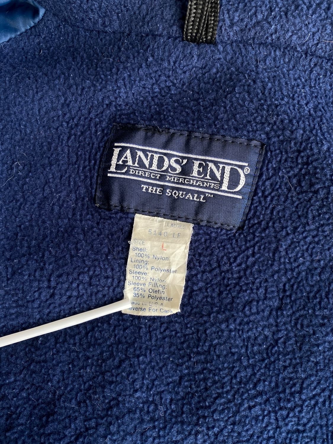 90‘s Lands End 나일론 플리스 자켓 상품이미지8