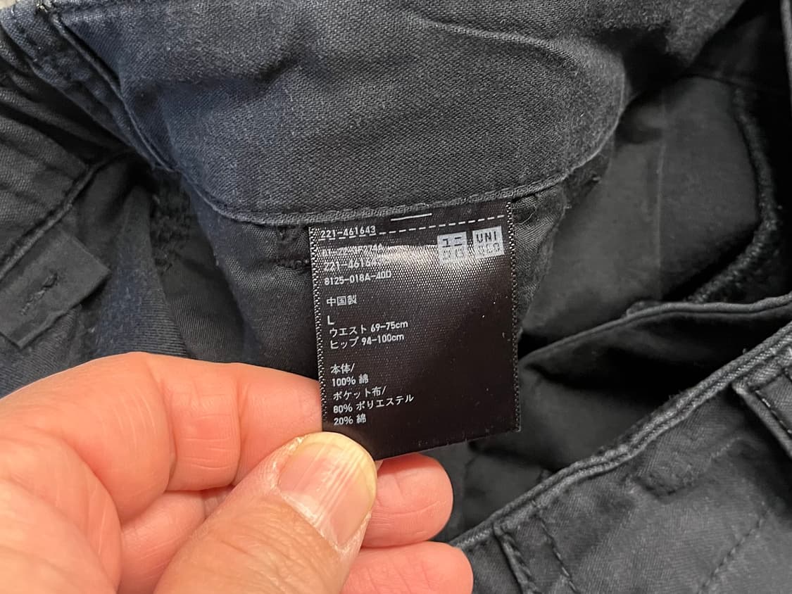 [32~33] 유니클로 와이드핏 카고팬츠 L  상품이미지5