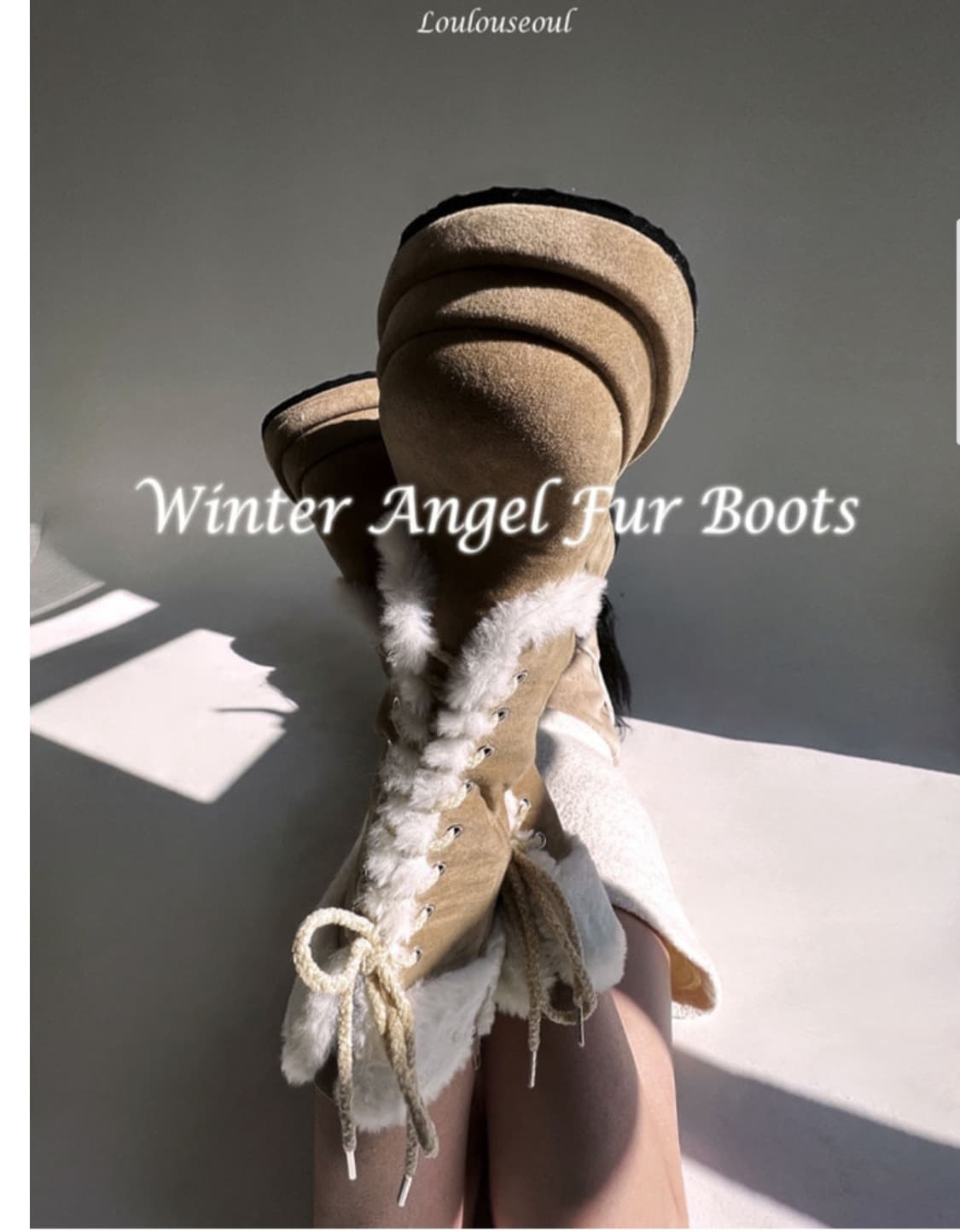 루루서울 윈터 엔젤 퍼 부츠 230 상품이미지6