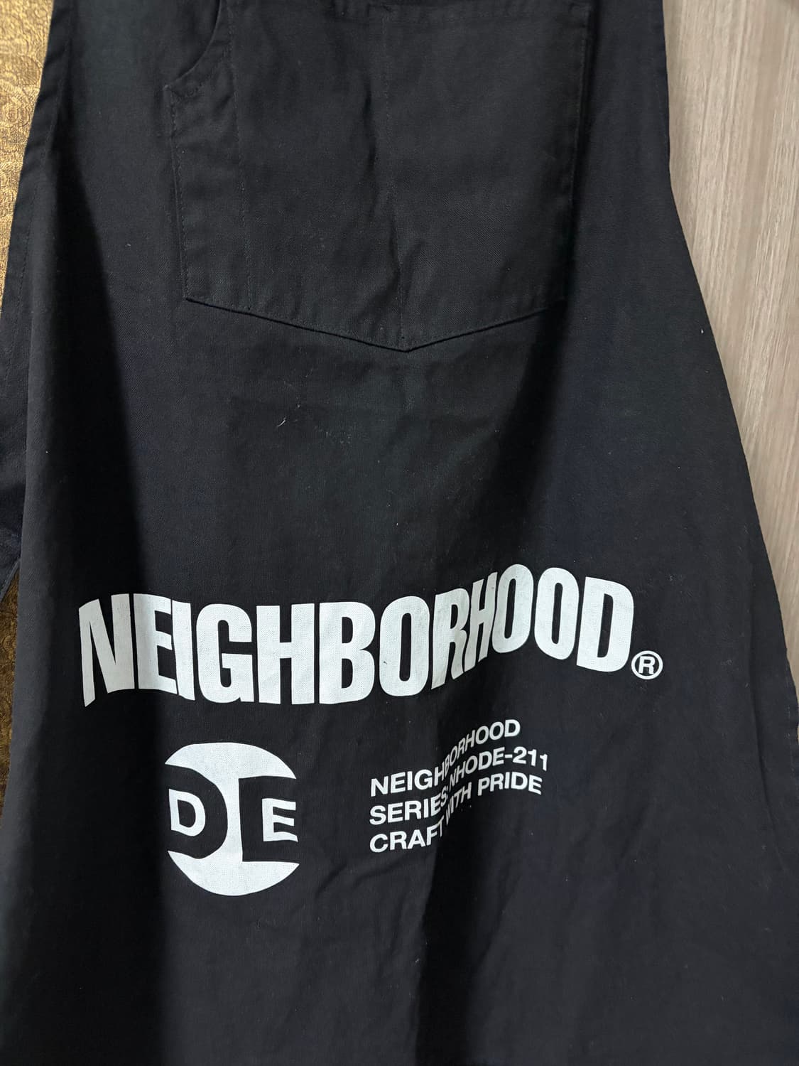 네이버후드 ODE 에이프런(앞치마) 블랙 F 상품이미지3