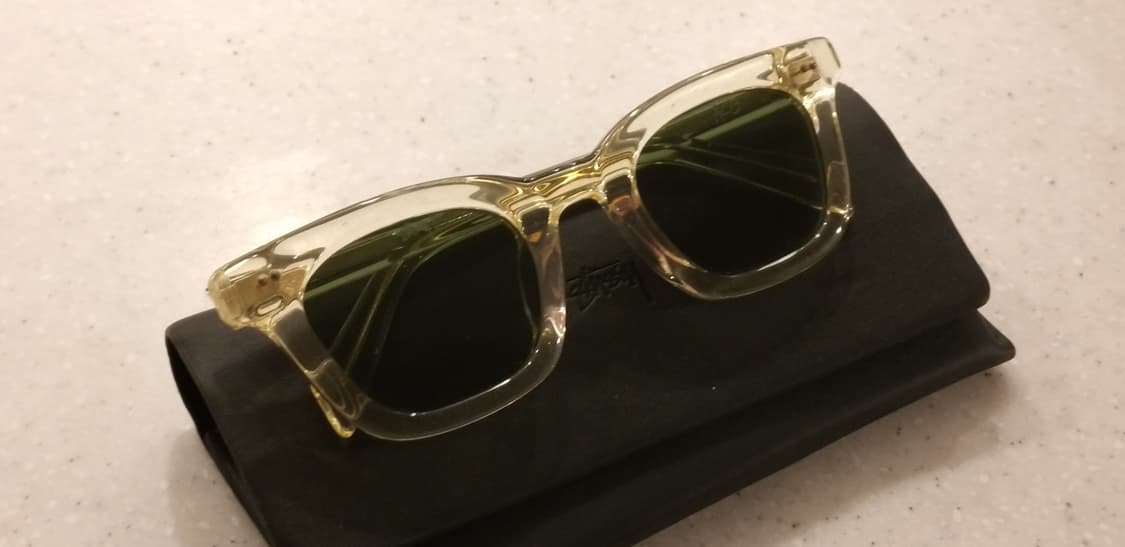 스투시 에이스 선글라스 본 그린 렌즈 상품이미지1