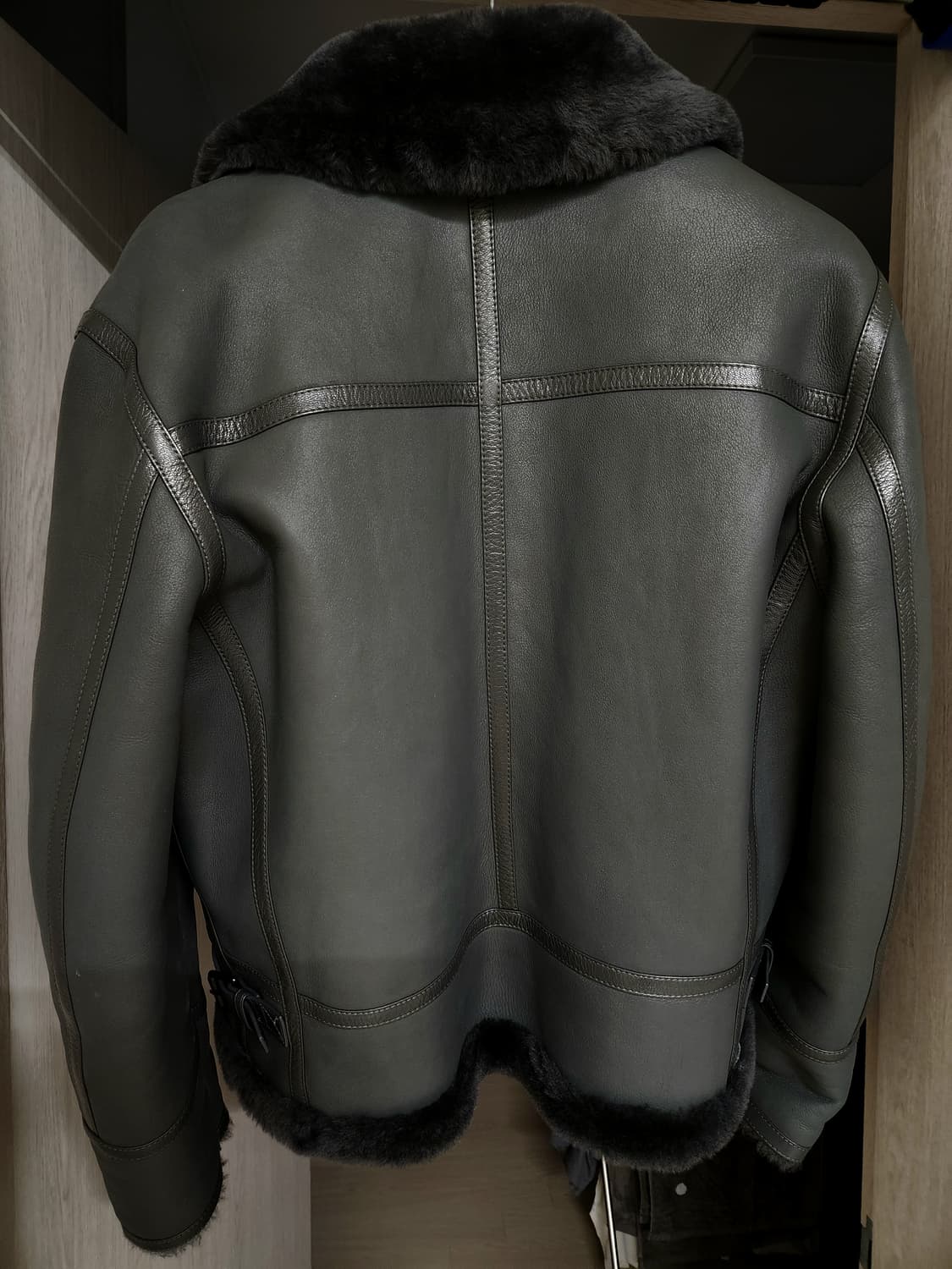 질스튜어트 뉴욕 천연양가죽 에비에이터 무스탕 상품이미지5