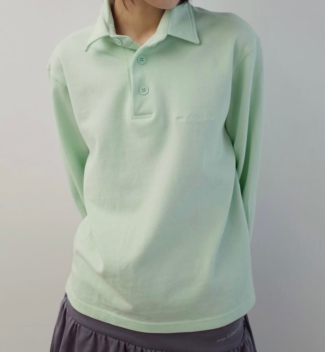 지초이 Jichoi comfort 26-001 PK shirt 민트 상품이미지1