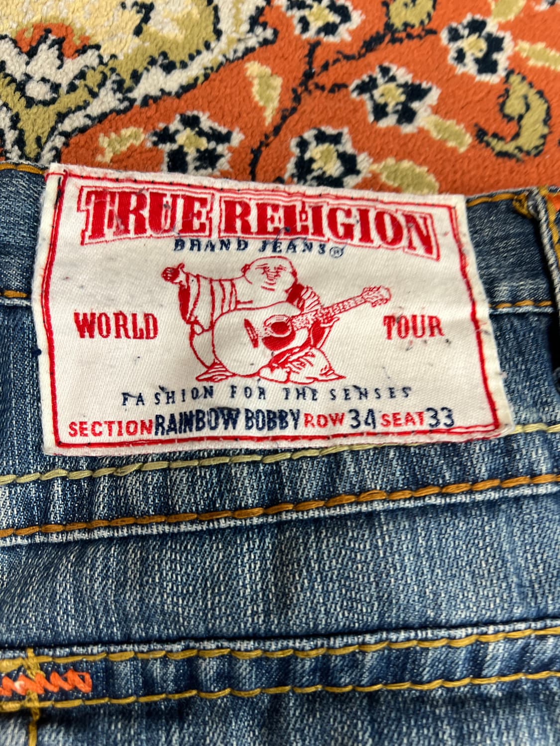 [31-32] 트루릴리전 레인보우 바비 빈티지 데님 팬츠 상품이미지4