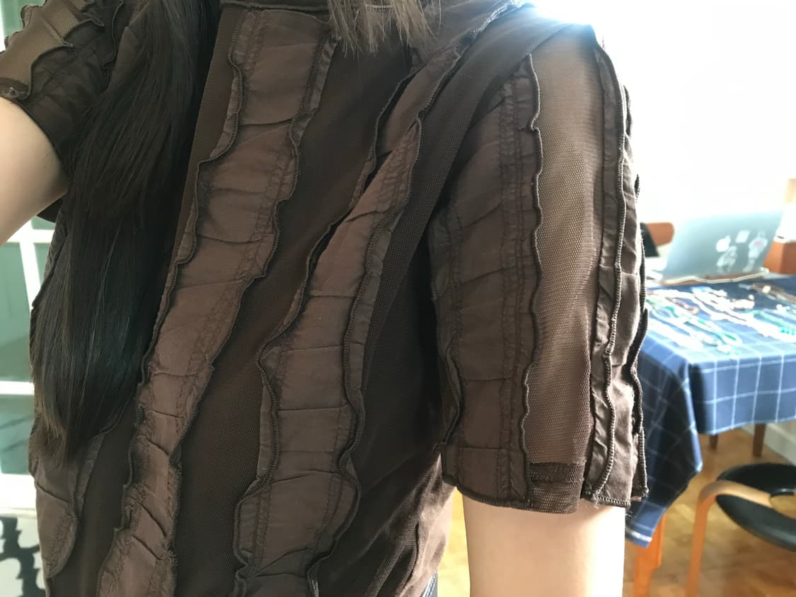 vintage brown mash top  상품이미지5