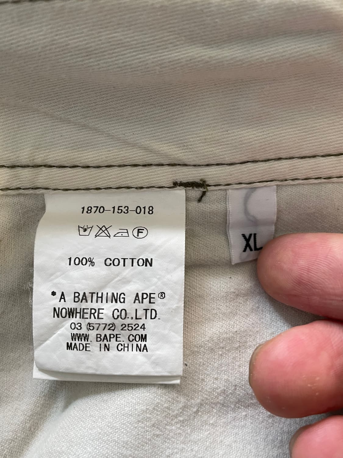 베이프 립스탑 카고 쇼츠 반바지 상품이미지4