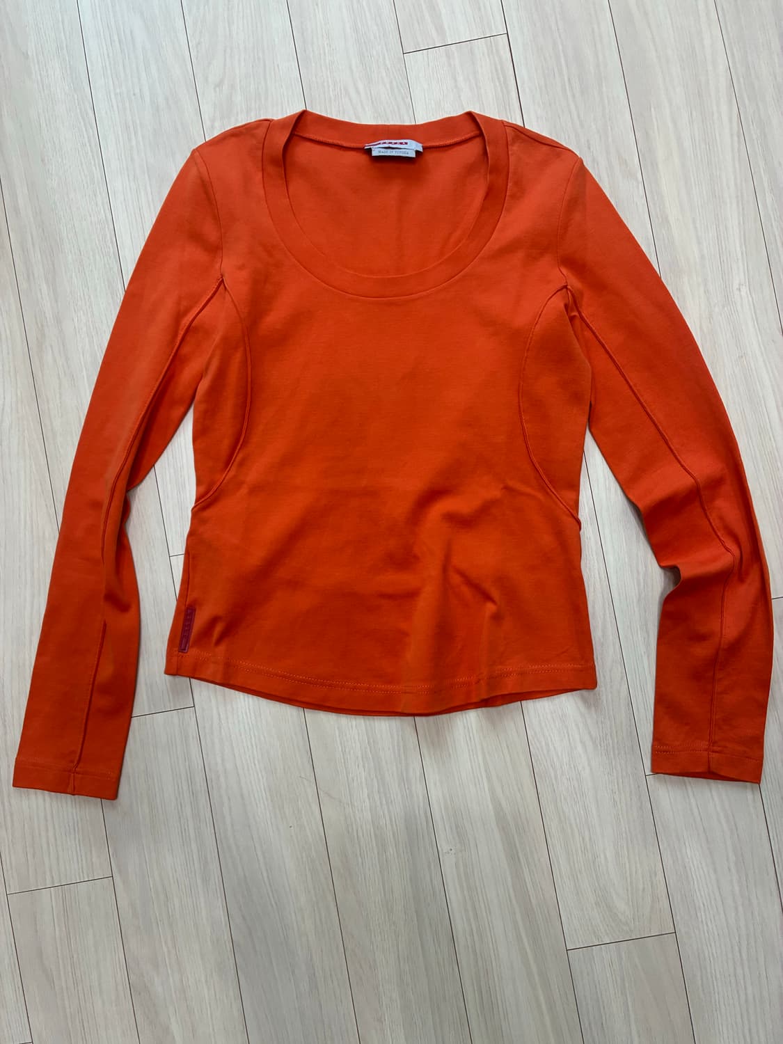 [정품] Prada Sport 프라다스포츠 오렌지 롱슬리브 탑 🍊 상품이미지1