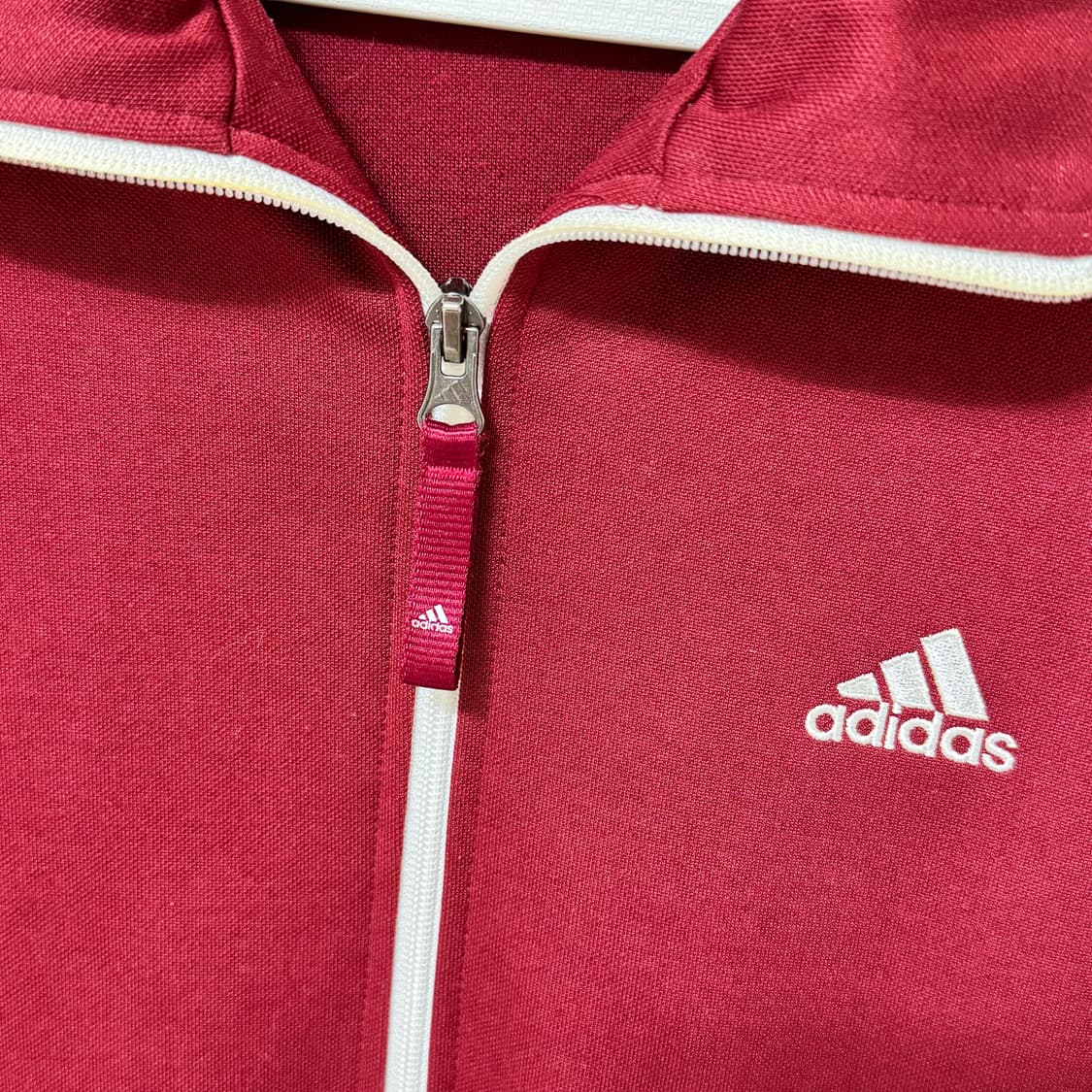 아디다스 버건디 져지 트랙탑 자켓 와인 L 100 대장 희귀 집업 상품이미지5