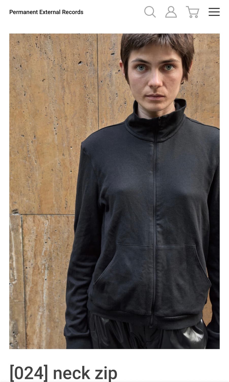 머듈 넥집업 블랙 1사이즈 상품이미지1