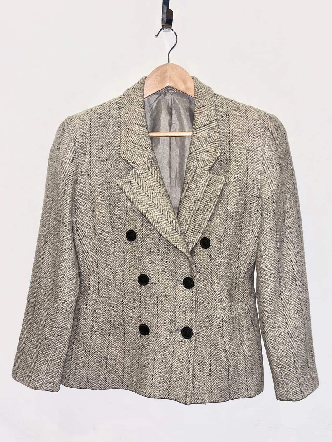 LADIS CAVALIER 재팬 울 헤링본 더블 자켓 / Grey 상품이미지1