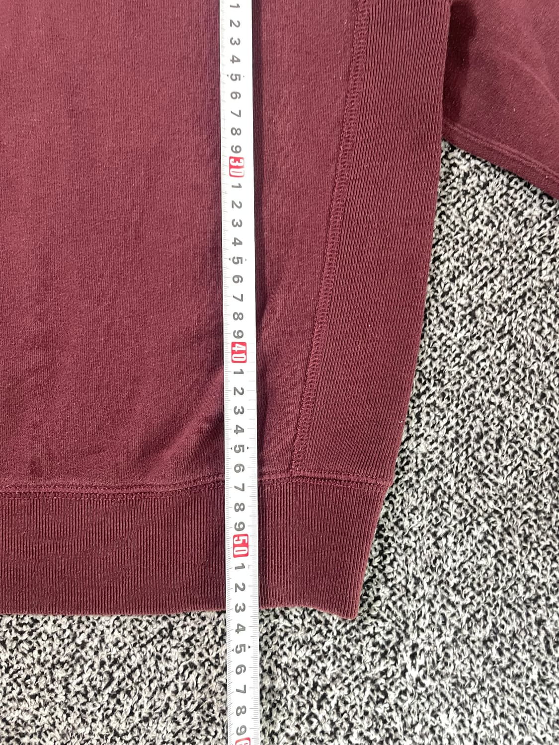 빈티지9. 폴로랄프로렌 버건디 RL 플리스 스웻셔츠 기모 맨투맨 상품이미지6