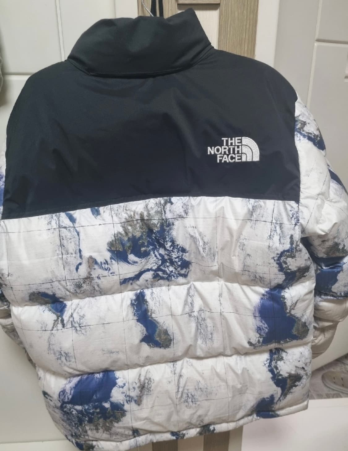 노스페이스 화이트 라벨 눕시 지구본 패딩 M 상품이미지2
