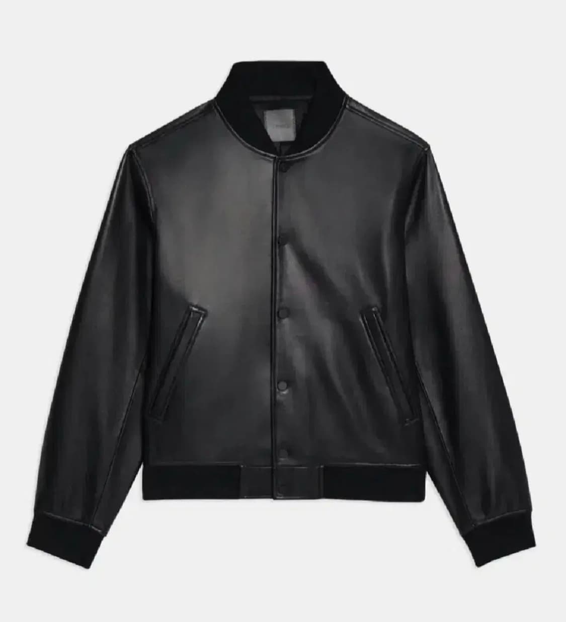 띠어리 양가죽 바시티 봄버 자켓 XXL(105-110) 상품이미지1