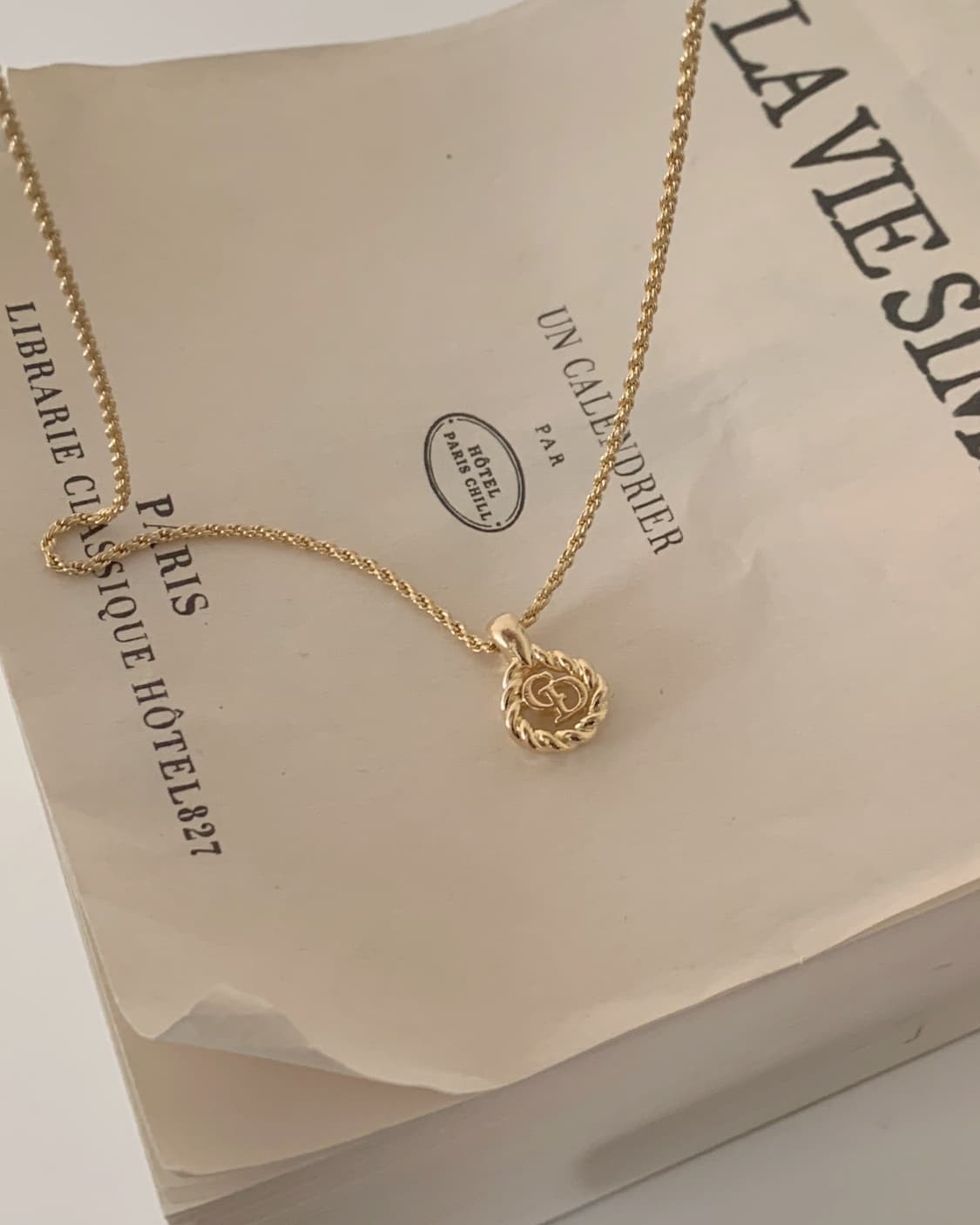 [ 디올 ] 빈티지 디올 로고 목걸이 상품이미지5