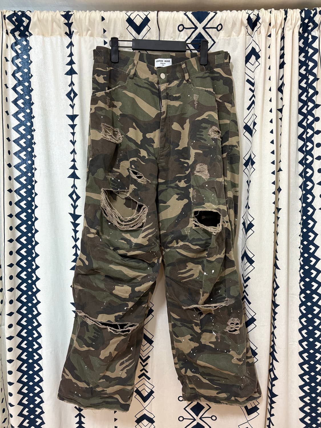 크랙로즈 / 레이어드 프린팅 카모플라주 팬츠 상품이미지5