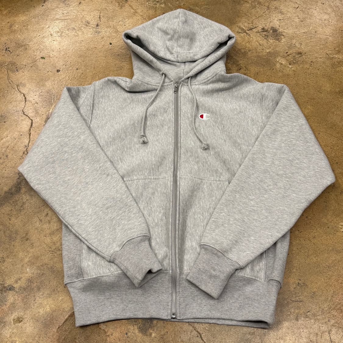 챔피온 그레이 후드집업 상품이미지2