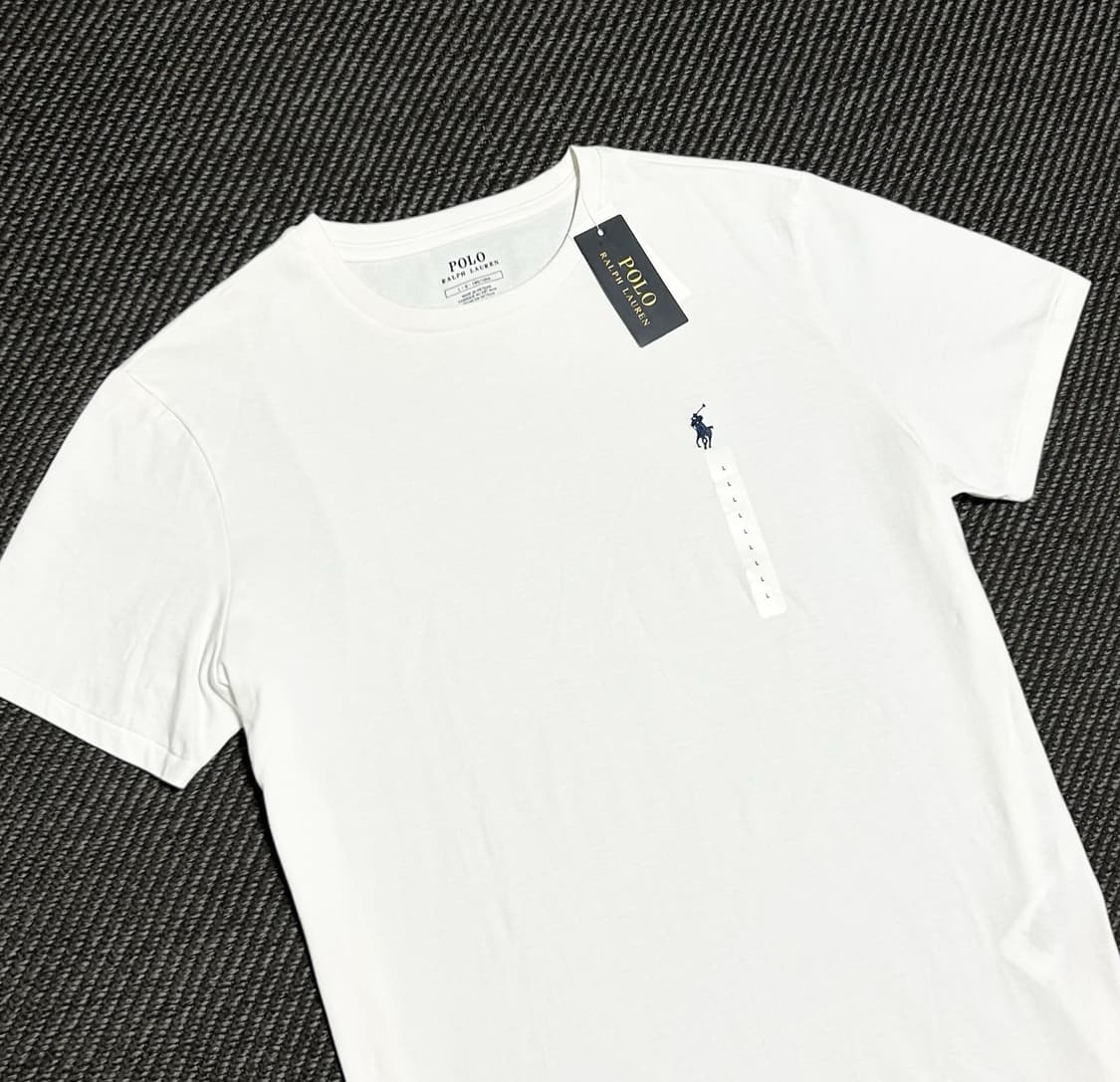 [L] Polo 폴로 랄프로렌 미사용 화이트 코튼 반팔티 상품이미지2