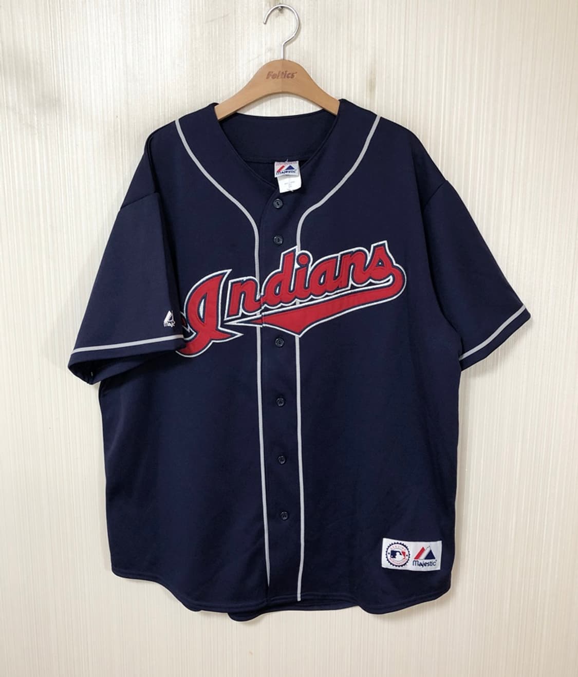 MLB 마제스틱 클리블랜드인디언스 올드 원정유니폼/져지 XXL 상품이미지1