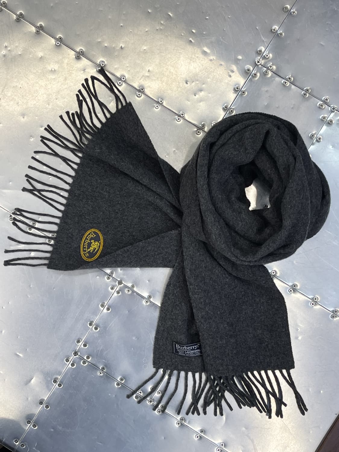 버버리 90s 이퀘스트리안 나이트 울 스카프 상품이미지3