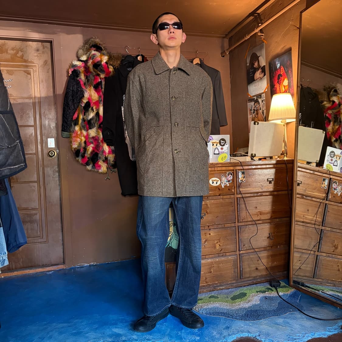 80s Kolon Manstar Layer Pocket Wool Coat 상품이미지9