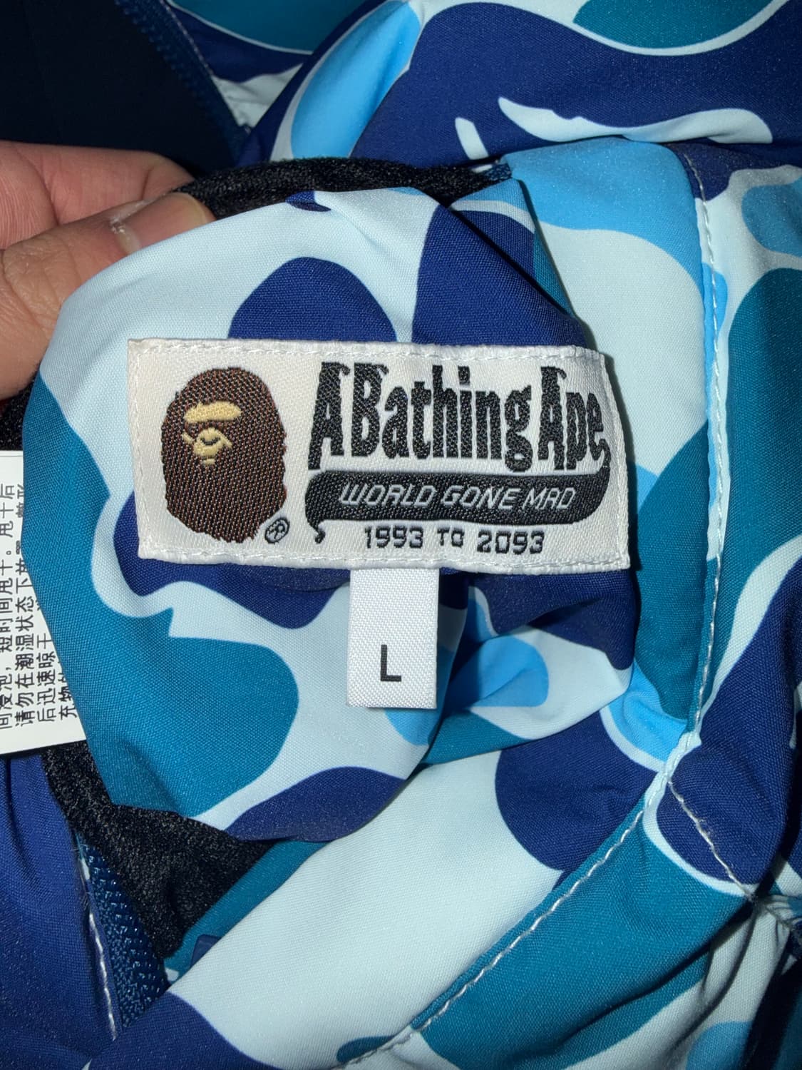 베이프 리버시블 카모 다운 패딩 L 상품이미지3