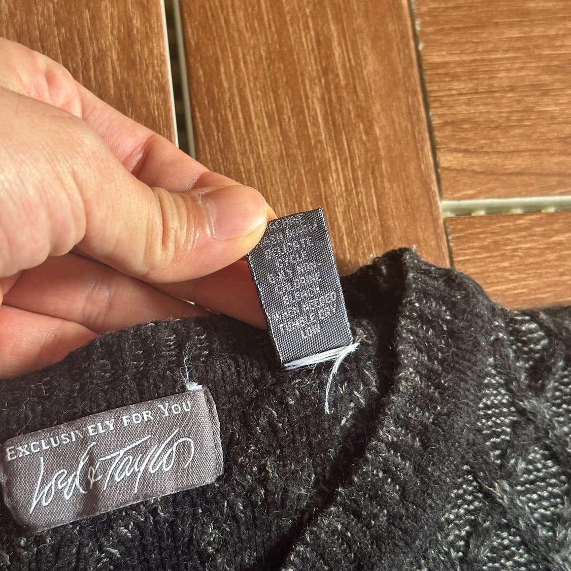Vintage wool acrylic knit sweater  상품이미지7