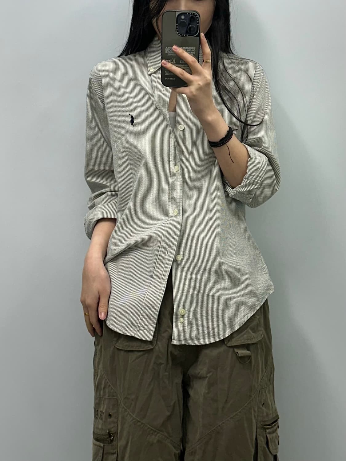 폴로 랄프로렌 핀스트라이프 옥스포드 셔츠 상품이미지1