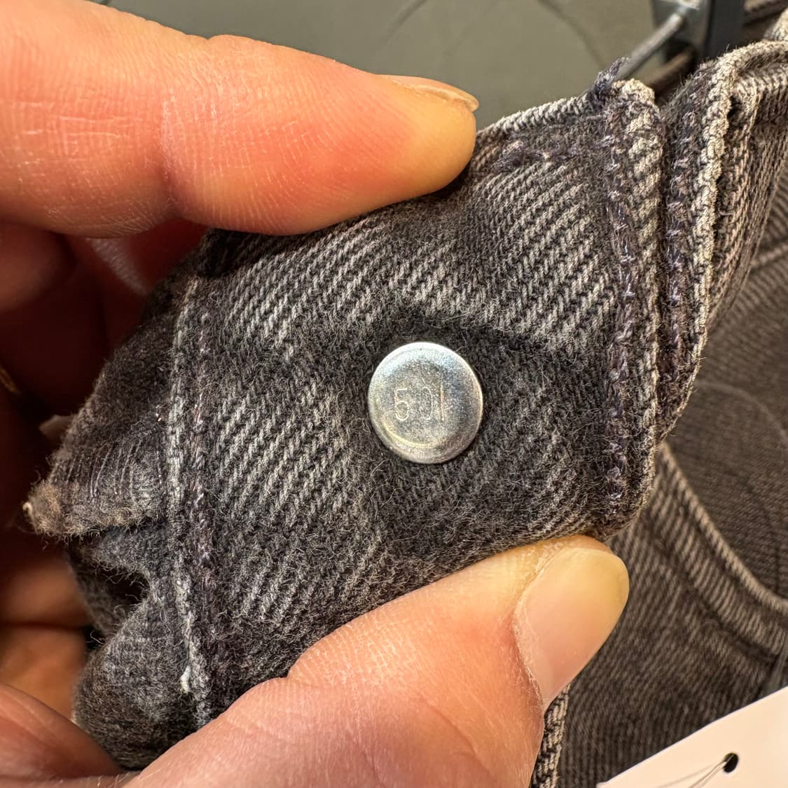 [31X34] LEVI's 리바이스 501 90‘s 흑청 데님 팬츠 상품이미지6