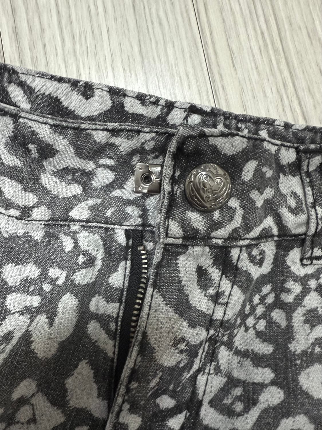 레오파드 숏팬츠 갸루 오네갸루 Y2K 펑크 고스  상품이미지5