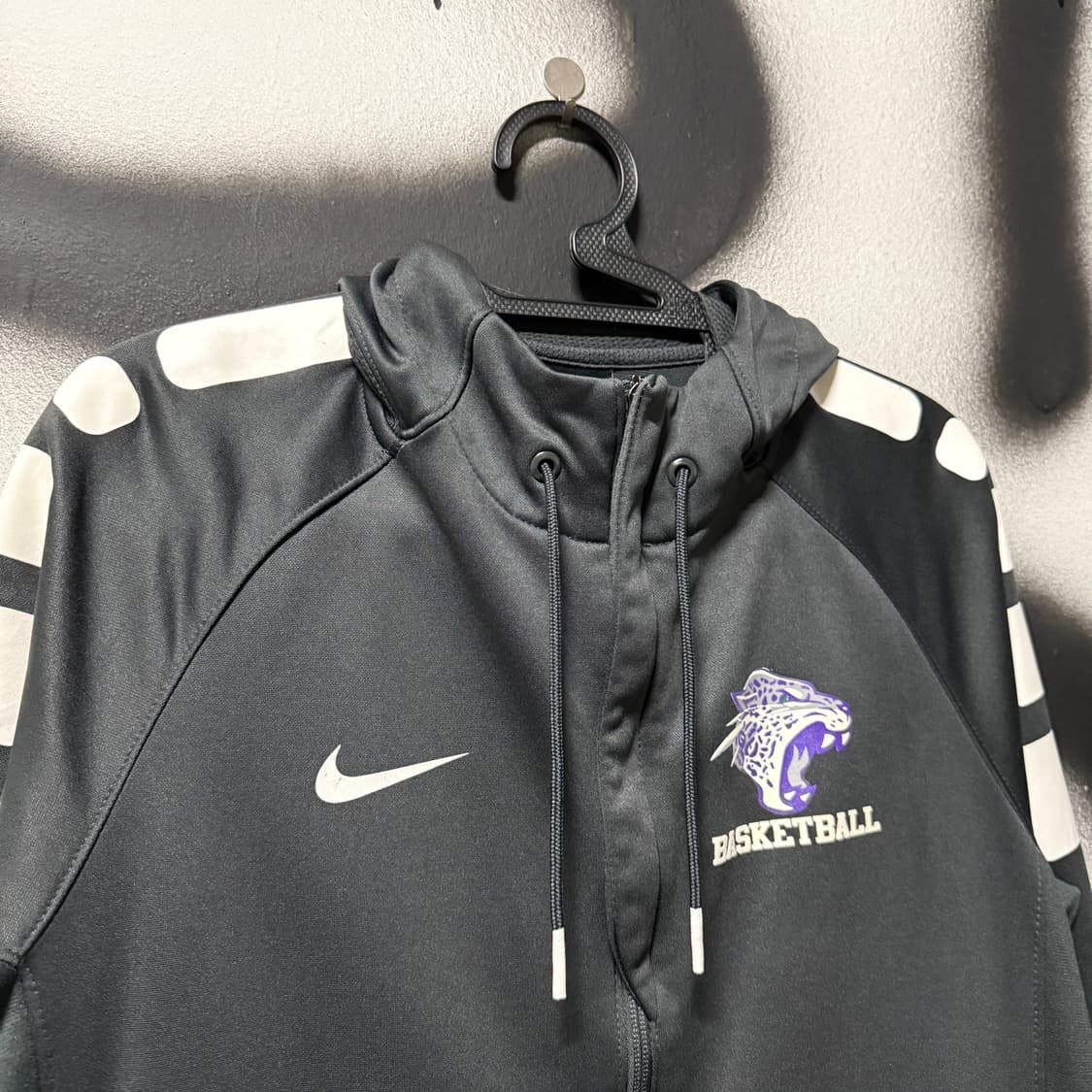 나이키 스몰 스우시 바스켓볼 후드 져지 집업 자켓 상품이미지3