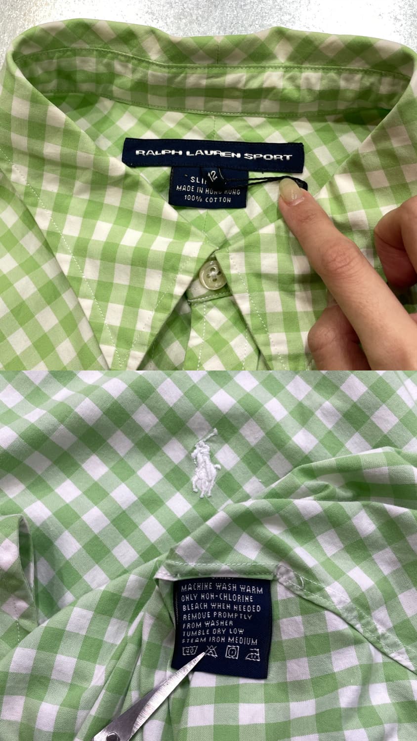 (12) 랄프로렌 스포츠 체크 셔츠 슬림핏 상품이미지8