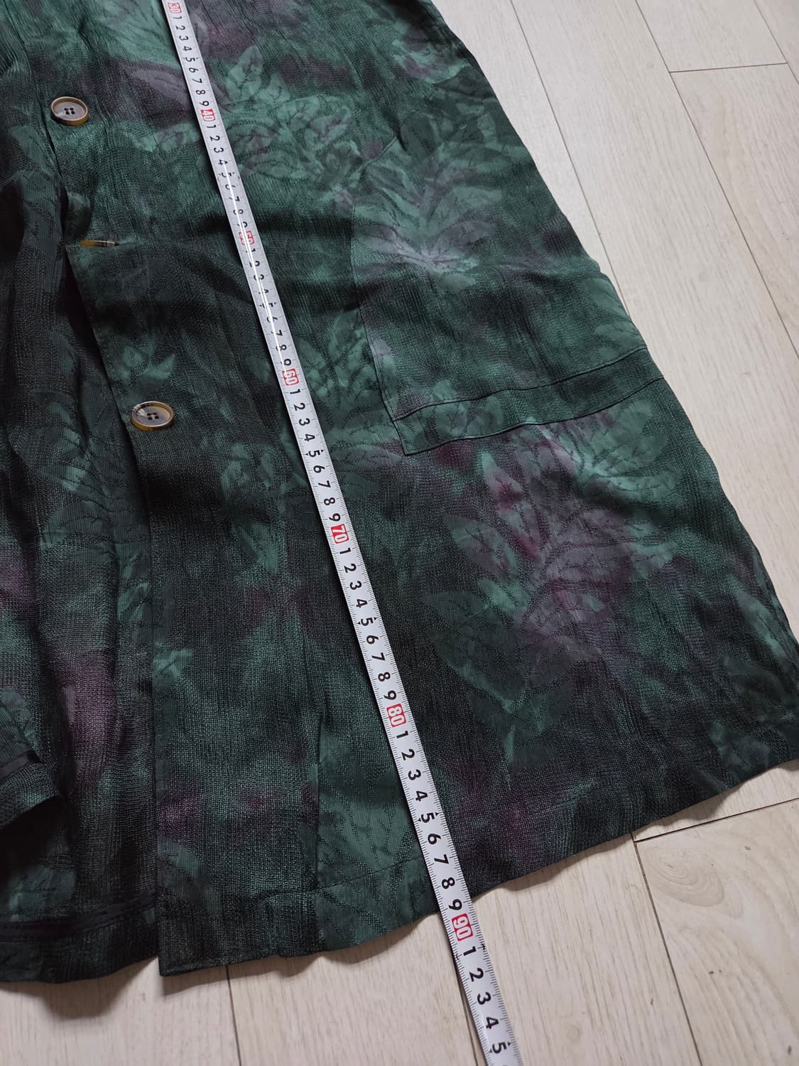 천연염색  인견100%  조끼 자켓 +블라우스  세트  상품이미지3