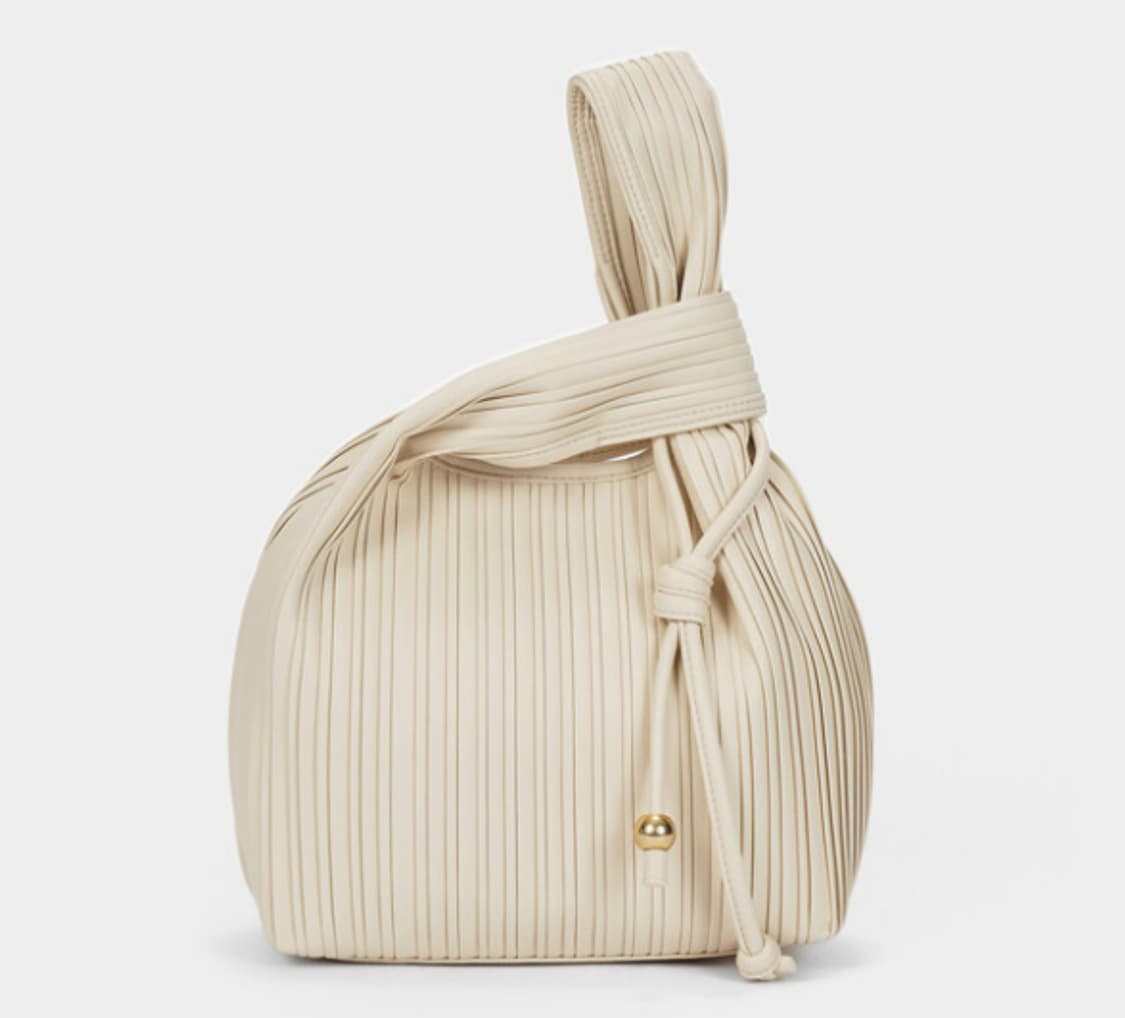 (한섬) LATT 모르 플리츠 토드백 새제품 상품이미지1