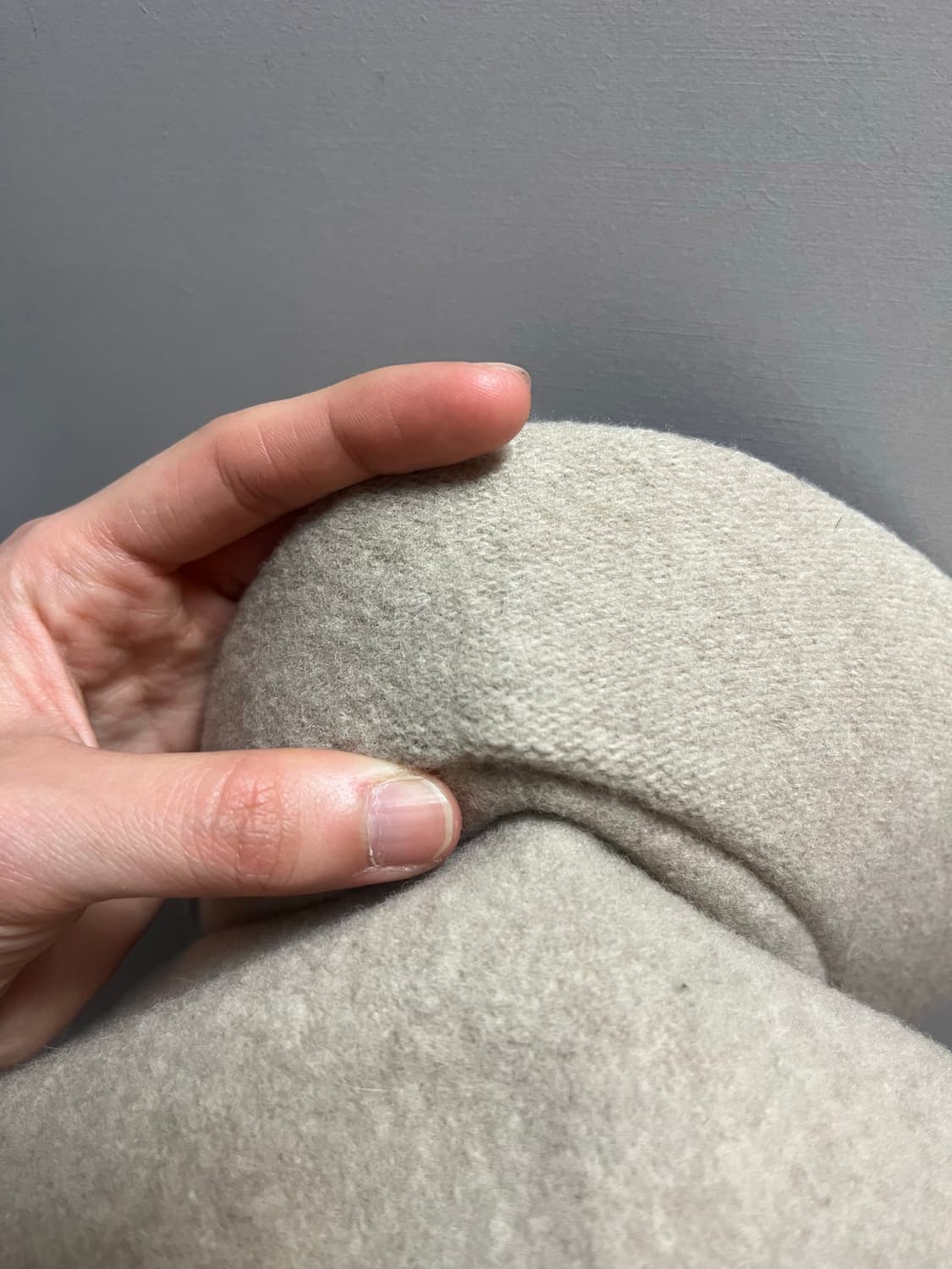 소프트베이지 단추 장식 울 뉴스보이햇 상품이미지5