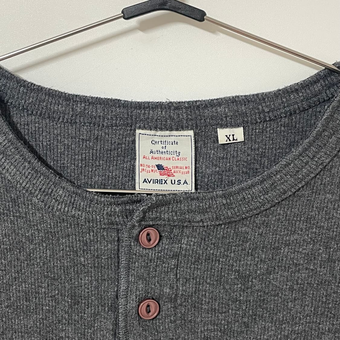 AVIREX GRAY KNIT LONG SLEEVE 상품이미지5