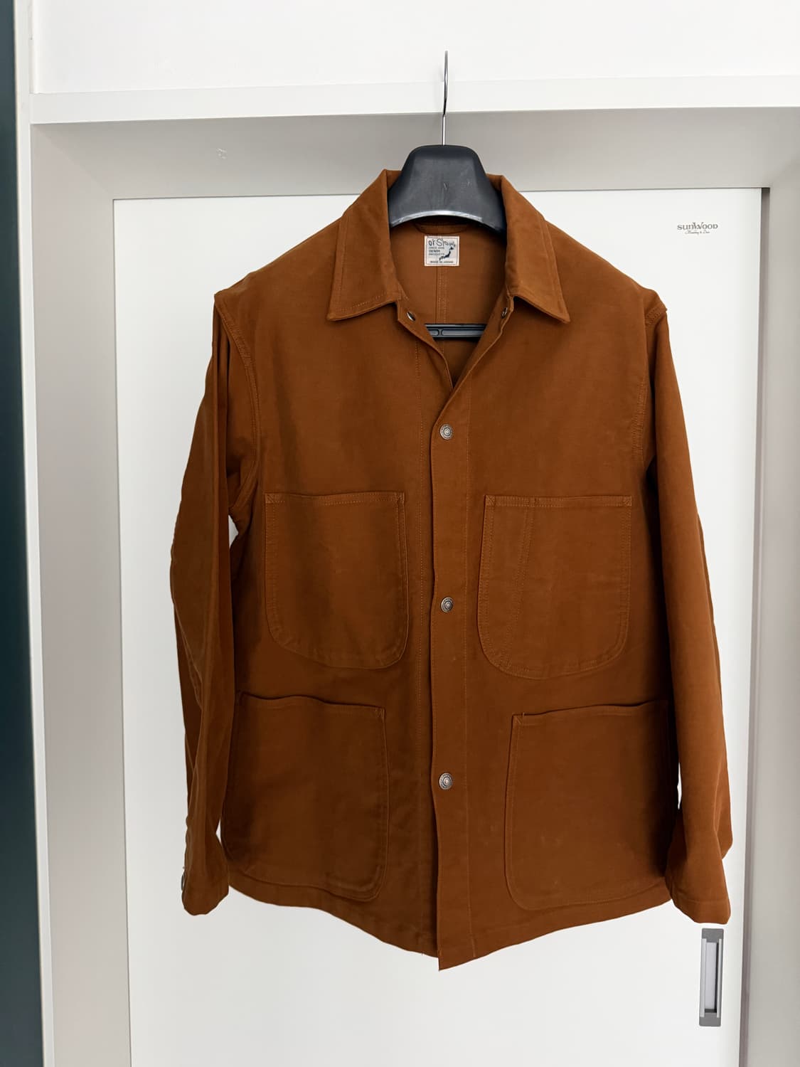 [미품/2] 오어슬로우 orslow 워크자켓 커버올 초어자켓 브라운 상품이미지1