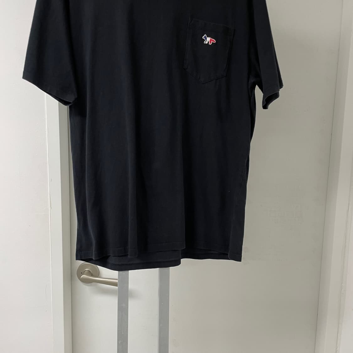 메종키츠네 블랙 반팔 티셔츠 XL 상품이미지4