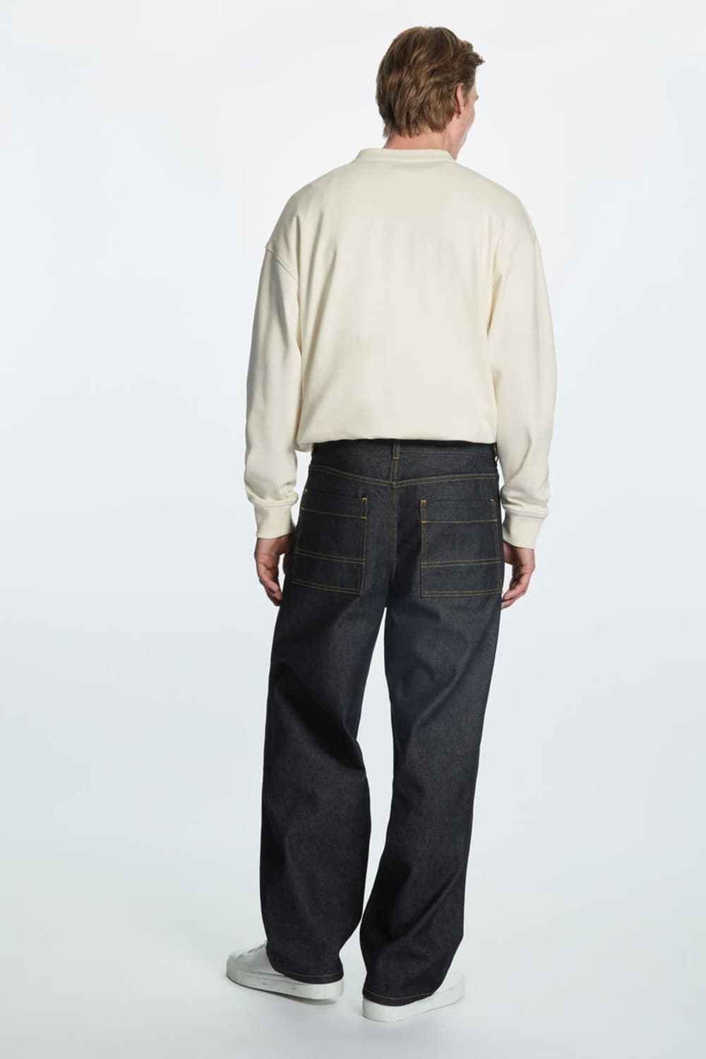 (46) cos 릴렉스드 핏 와이드 데님 인디고 상품이미지1