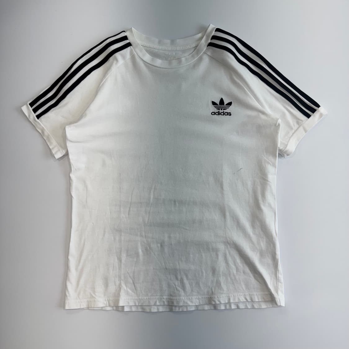 Adidas 아디다스 파이어로고 트랙탑 화이트 반팔   상품이미지3