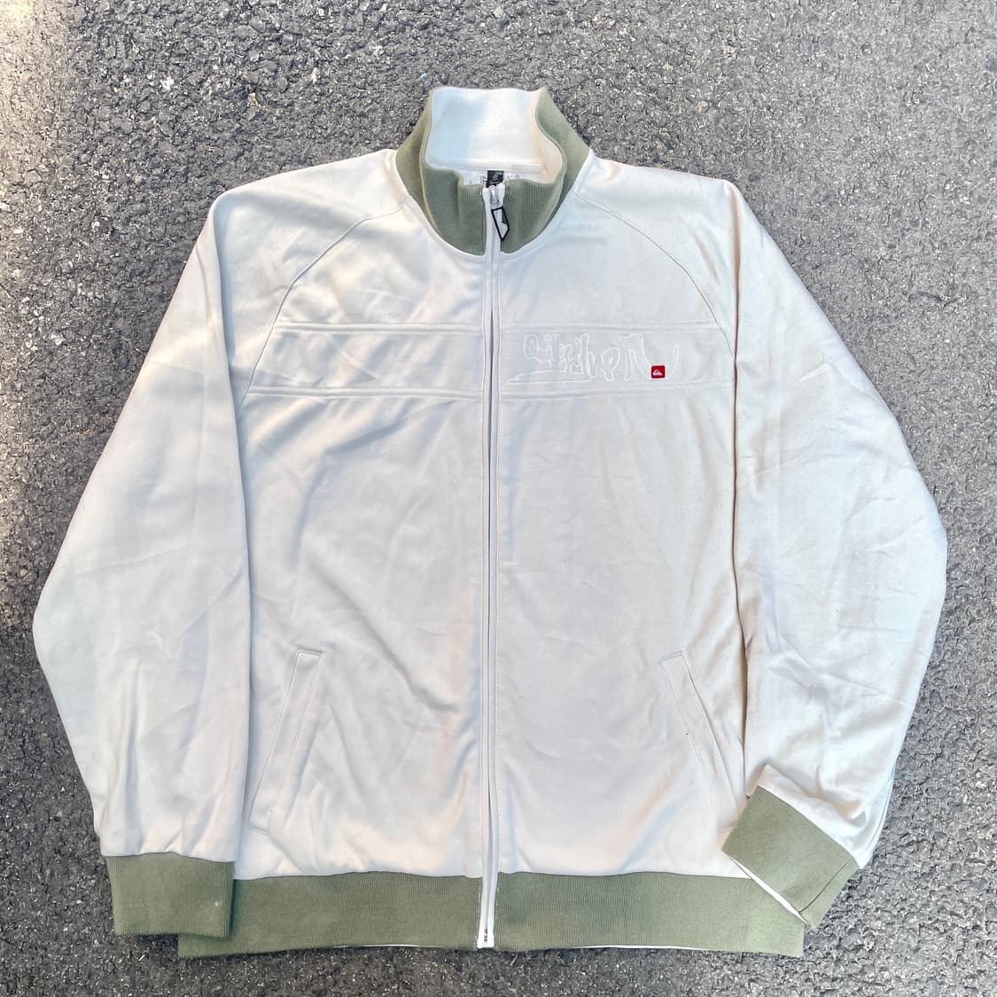 00s 퀵실버 말차 카키 올드스쿨 오버핏 져지 힙합 트랙탑 XL 상품이미지1