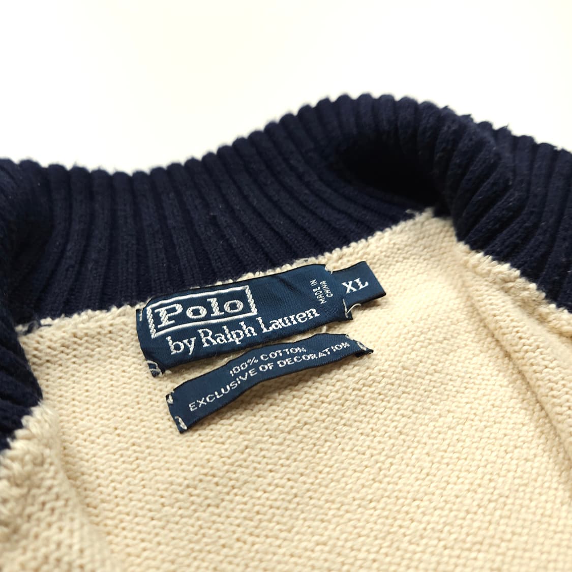 폴로 랄프로렌 포니 로고 사이드라인 하프집업 니트 (XL) 상품이미지7