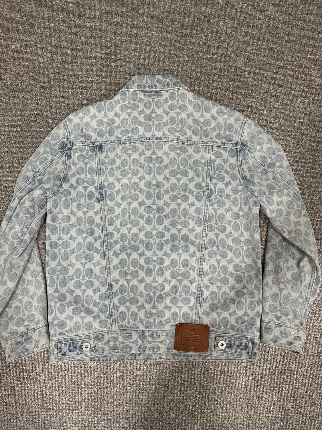 Coach 코치 모노그램 연청 데님 자켓 S 상품이미지6