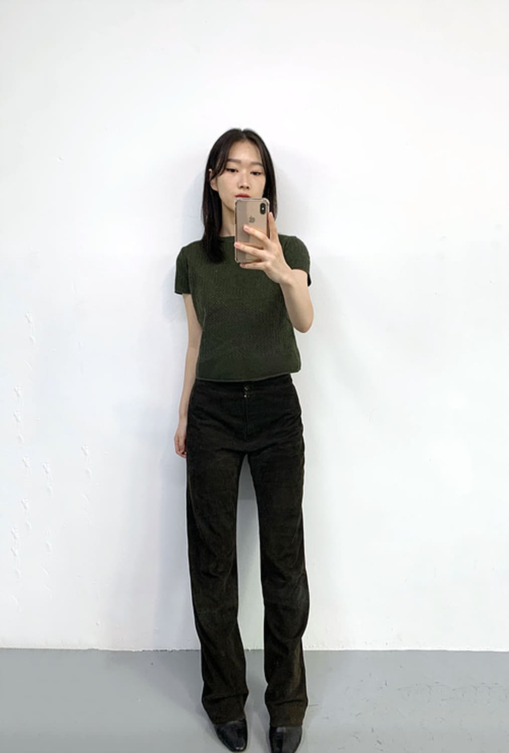 발렌티노 크롭 니트반팔 상품이미지1
